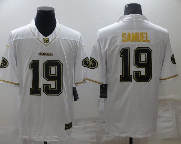 Men's San Francisco 49ers Deebo Samuel #19 White Jersey