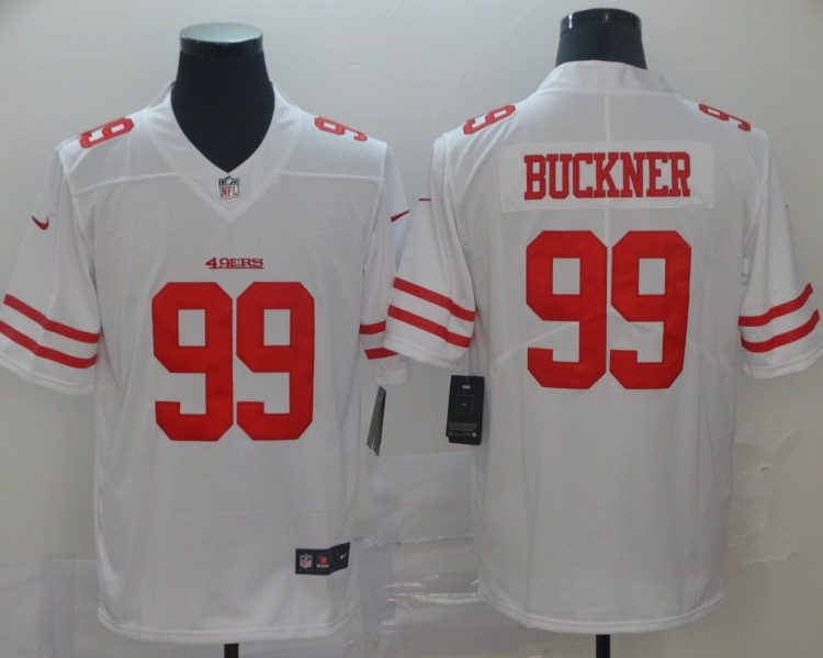 Men's San Francisco 49ers DeForest Buckner #99 White Jersey