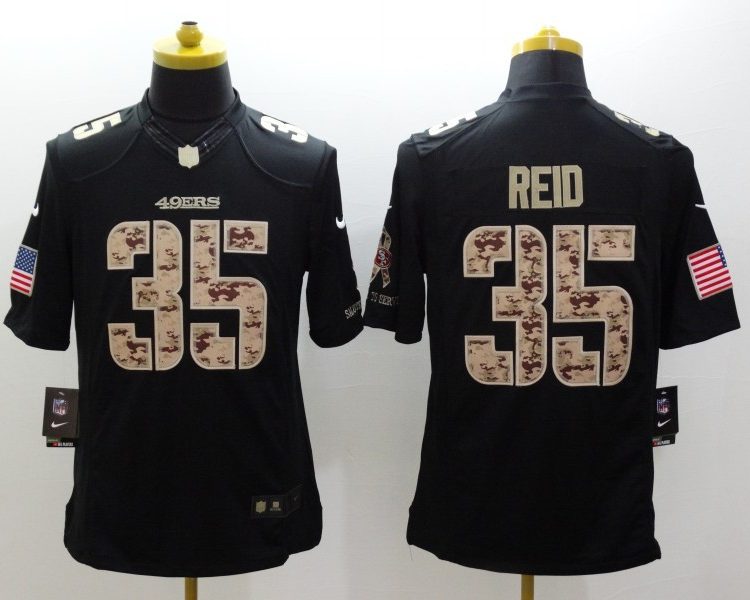 Men's San Francisco 49ers Eric Reid #35 Black Jersey