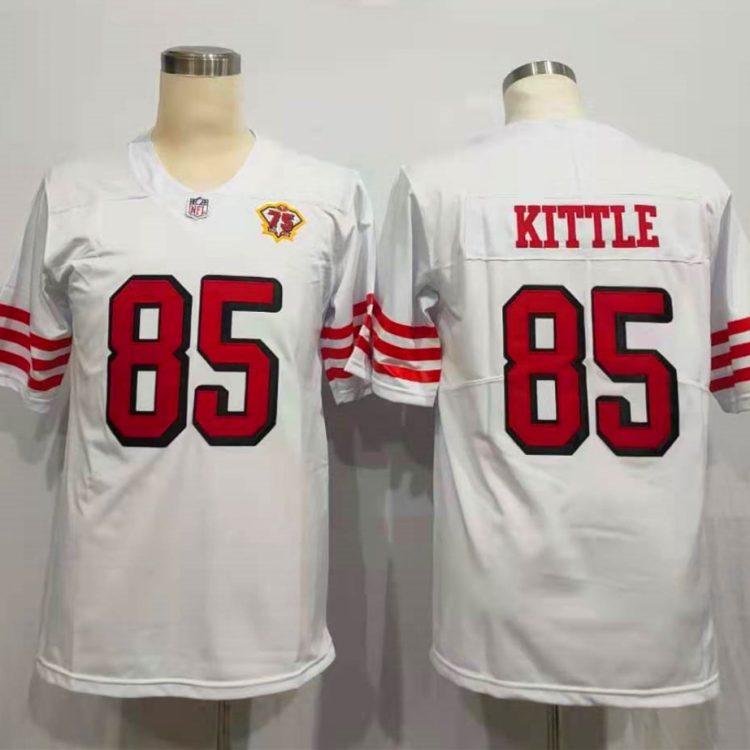 Men's San Francisco 49ers George Kittle 75th Anniversary Jersey