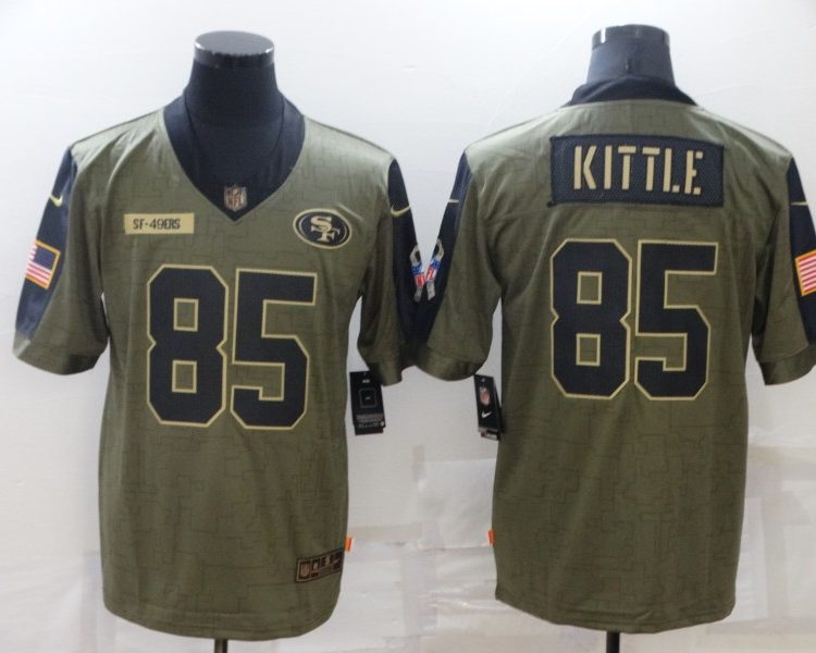 Men's San Francisco 49ers George Kittle #85 Brown Jersey