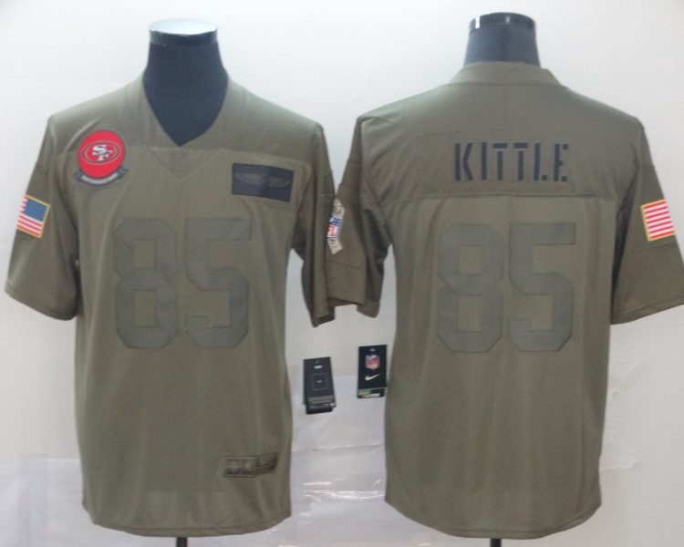 Men's San Francisco 49ers George Kittle #85 Brown Jersey
