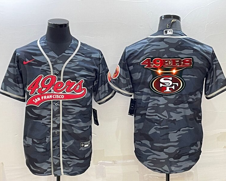 Men's San Francisco 49ers Grey Camouflage Jersey