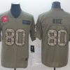 Men's San Francisco 49ers Jerry Rice #80 Brown Alternate Jersey