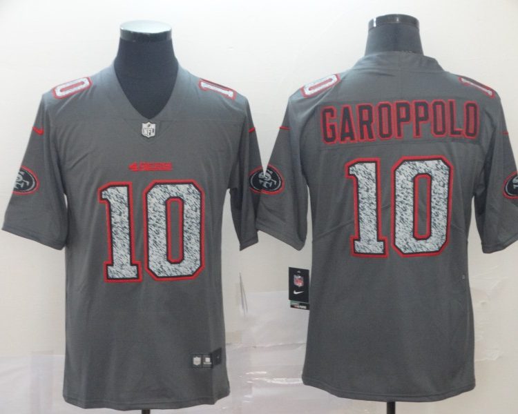 Men's San Francisco 49ers Jimmy Garoppolo #10 Gray Jersey