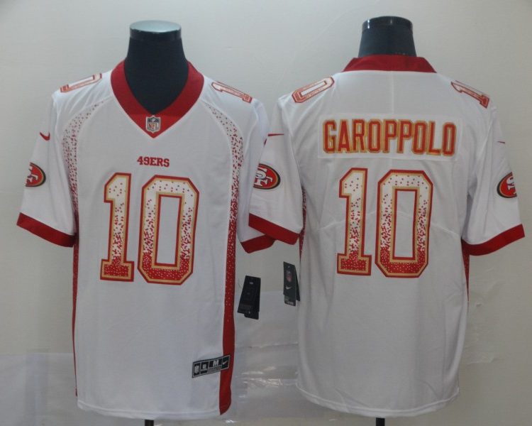 Men's San Francisco 49ers Jimmy Garoppolo #10 White Authentic Jersey