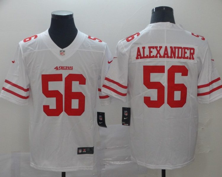 Men's San Francisco 49ers Kwon Alexander #56 White Jersey
