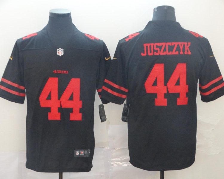 Men's San Francisco 49ers Kyle Juszczyk #44 Black Jersey