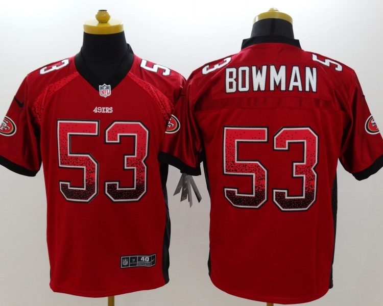 Men's San Francisco 49ers Navoro Bowman #53 Red Jersey
