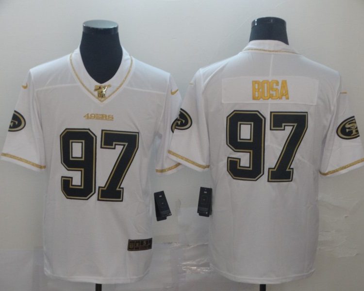 Men's San Francisco 49ers Nick Bosa #97 White Jersey