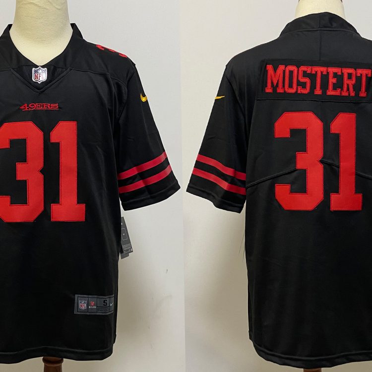 Men's San Francisco 49ers Raheem Mostert #31 Black Jersey