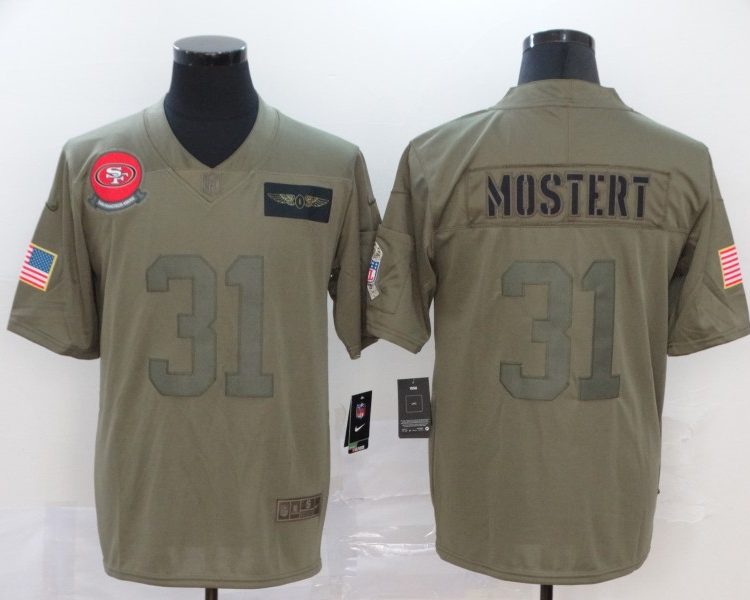 Men's San Francisco 49ers Raheem Mostert #31 Brown Jersey