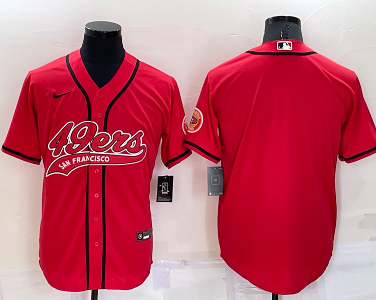 Men's San Francisco 49ers Red Blank Jersey