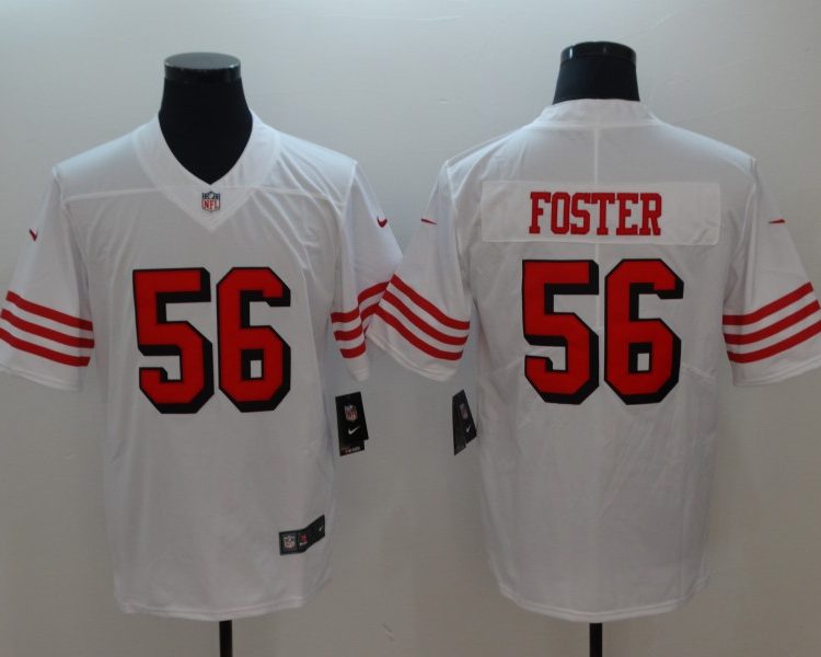 Men's San Francisco 49ers Ruben Foster #56 White Jersey