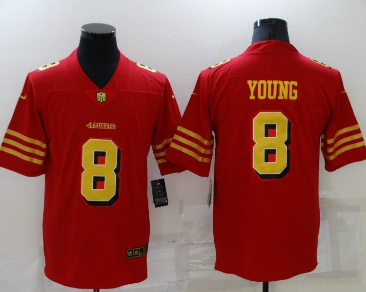 Men's San Francisco 49ers Steve Young #8 Red Jersey
