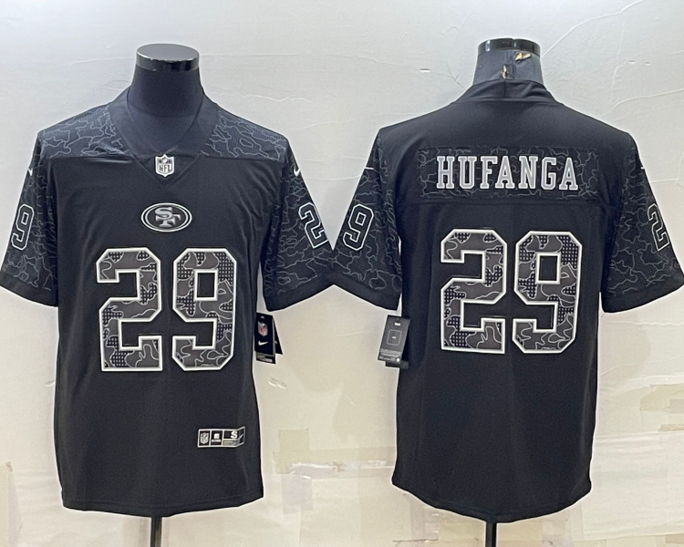 Men's San Francisco 49ers Talanoa Hufanga #29 Black Retired RFLCTV Limited Jersey