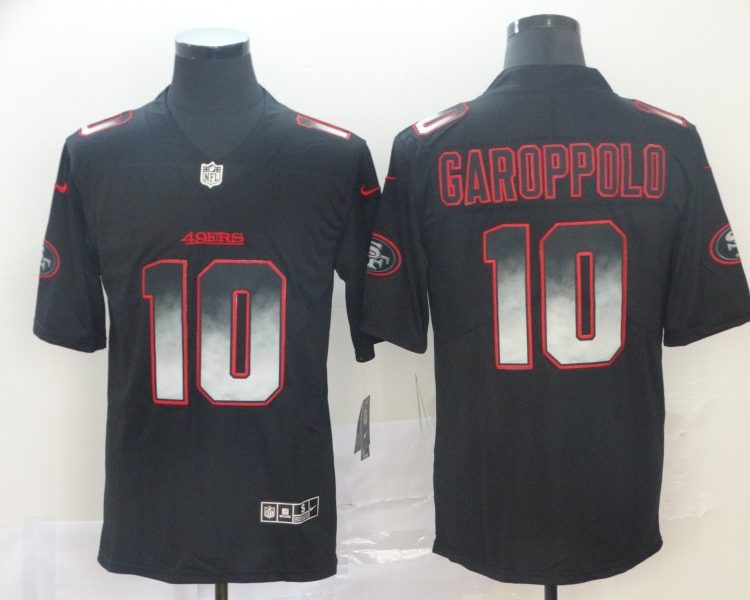 Men's San Francisco 49ers #10 Jimmy Garoppolo Black Jersey