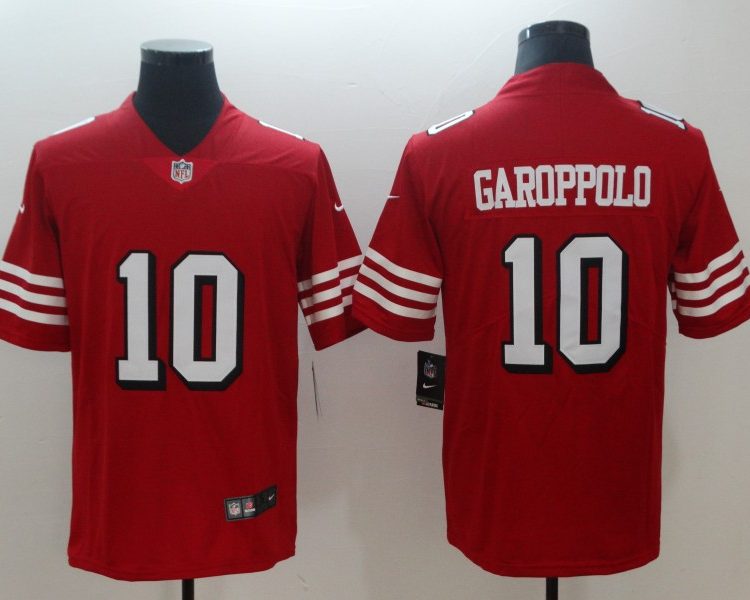 Men's San Francisco 49ers #10 Jimmy Garoppolo Jersey Red