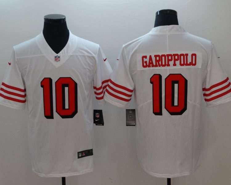 Men's San Francisco 49ers #10 Jimmy Garoppolo Jersey White