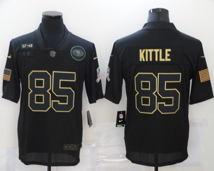 Men's San Francisco 49ers #85 George Kittle Black Alternate Jersey
