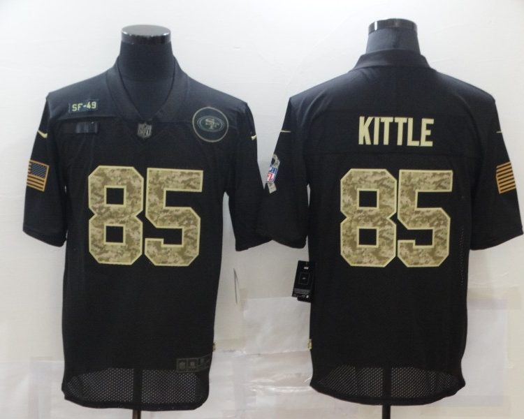 Men's San Francisco 49ers #85 George Kittle Black Alternate Jersey