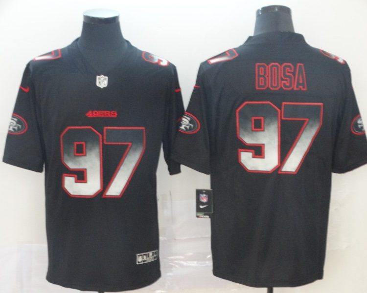 Men's San Francisco 49ers #97 Nick Bosa Black Alternate Jersey