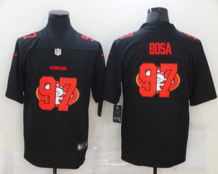 Men's San Francisco 49ers #97 Nick Bosa Black Authentic Jersey