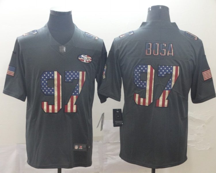 Men's San Francisco 49ers #97 Nick Bosa Black Jersey