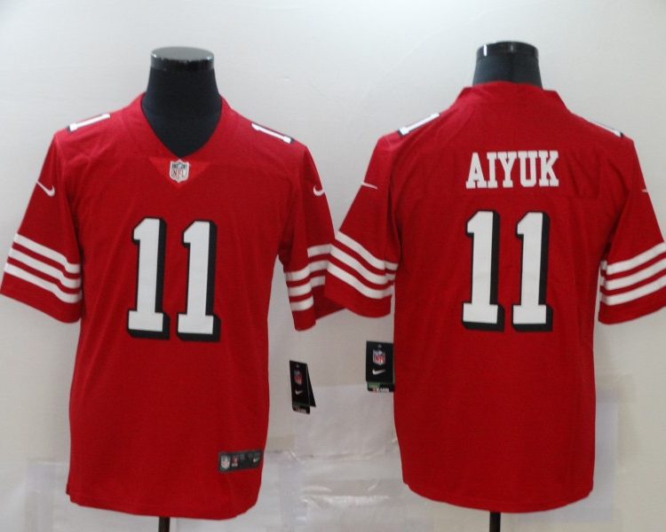 Men's San Francisco 49ers Brandon Aiyuk #11 Red Jersey