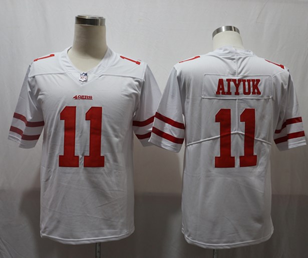 Men's San Francisco 49ers Brandon Aiyuk #11 White Jersey