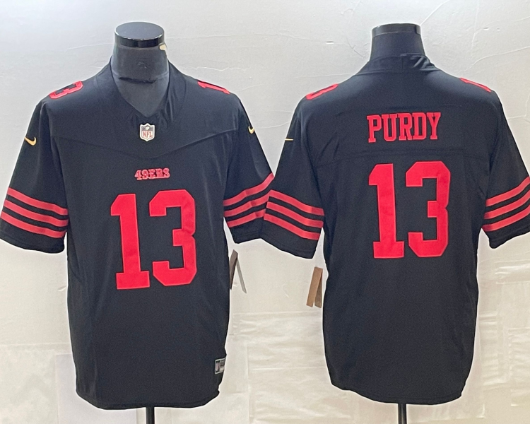 Men's San Francisco 49ers Brock Purdy #13 Black Jersey