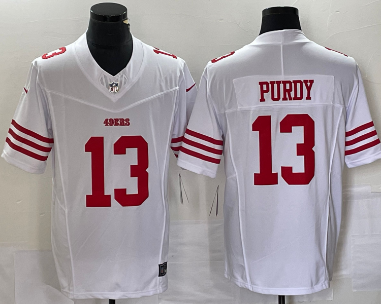 Men's San Francisco 49ers Brock Purdy #13 White Jersey