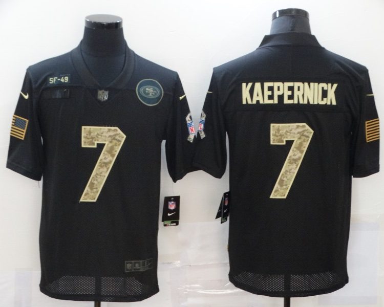Men's San Francisco 49ers Colin Kaepernick #7 Black Jersey