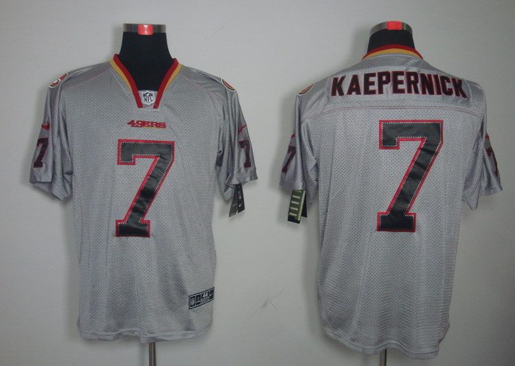 Men's San Francisco 49ers Colin Kaepernick #7 Gray Jersey