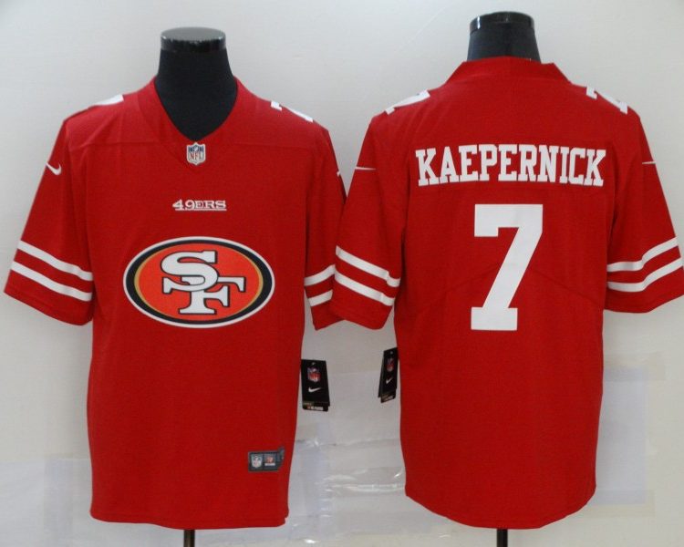 Men's San Francisco 49ers Colin Kaepernick #7 Red Jersey