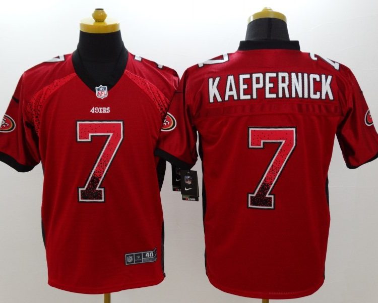 Men's San Francisco 49ers Colin Kaepernick #7 Red Jersey