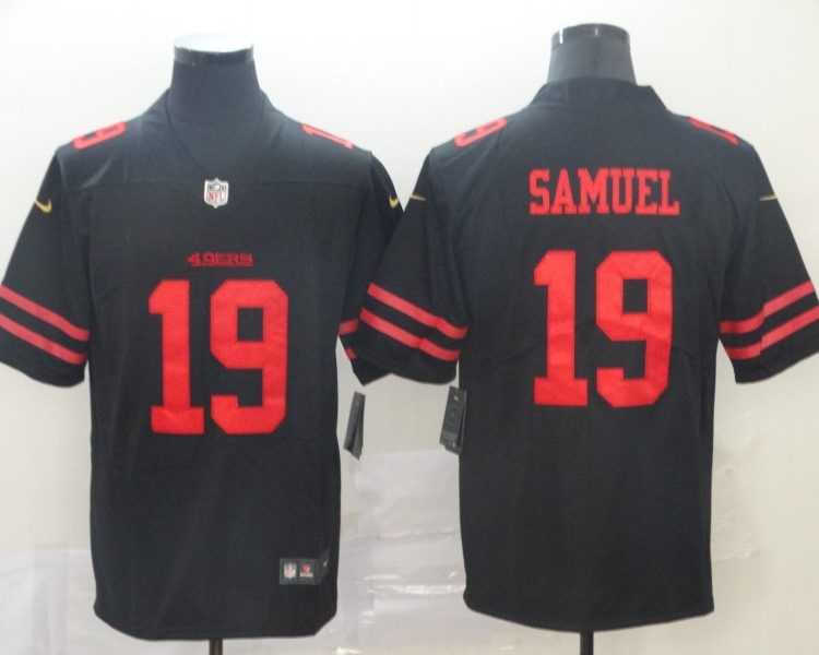 Men's San Francisco 49ers Deebo Samuel #19 Black Jersey