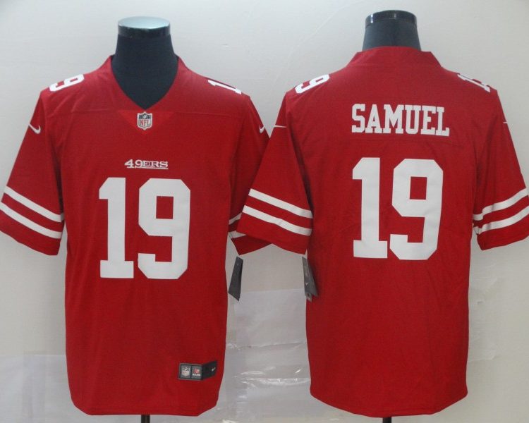 Men's San Francisco 49ers Deebo Samuel #19 Red Jersey