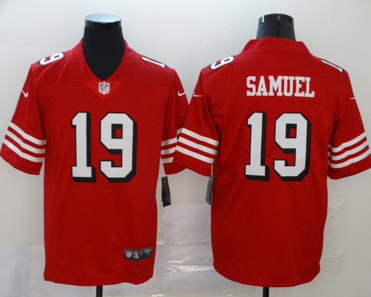 Men's San Francisco 49ers Deebo Samuel #19 Red Jersey