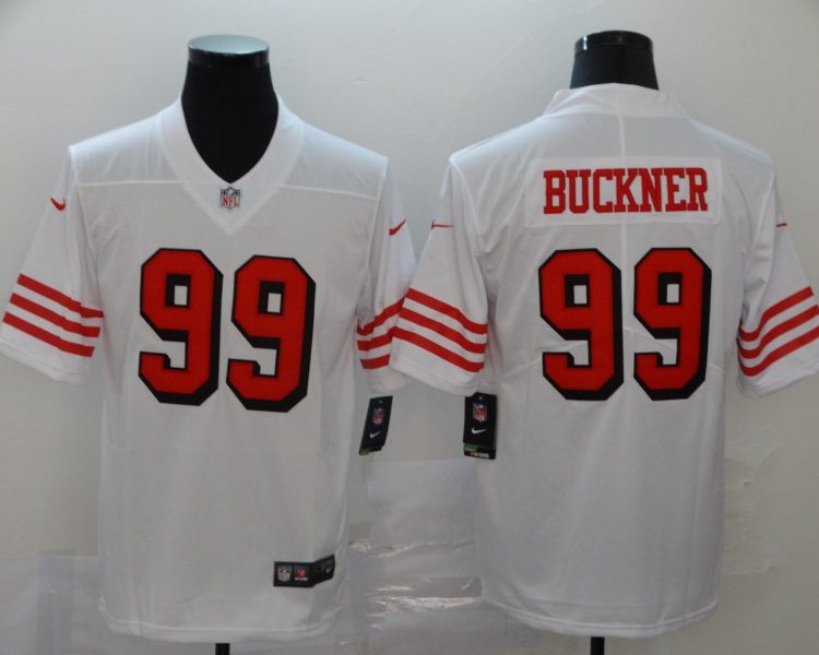 Men's San Francisco 49ers DeForest Buckner #99 White Jersey