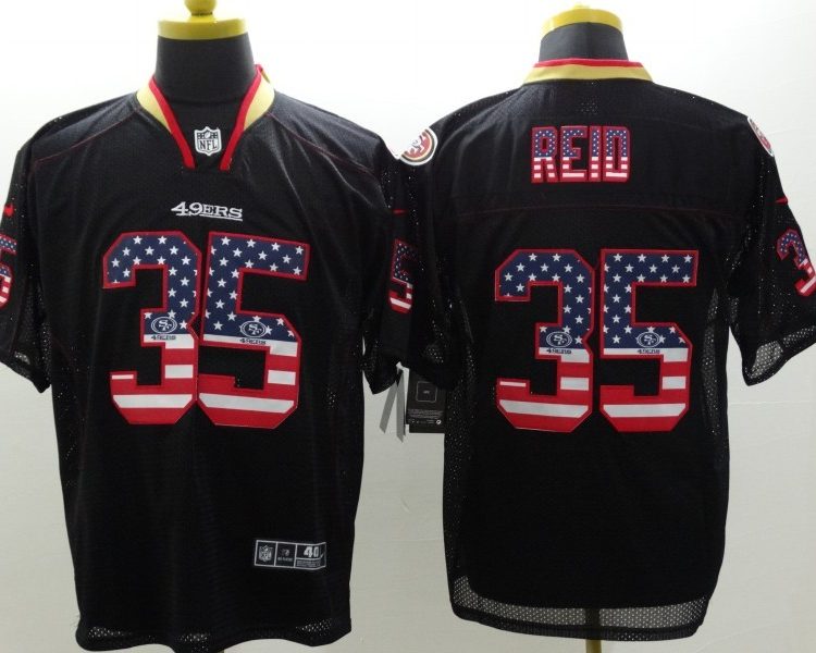 Men's San Francisco 49ers Eric Reid #35 Black Jersey