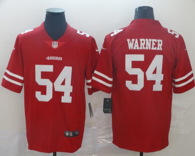 Men's San Francisco 49ers Fred Warner #54 Red Jersey