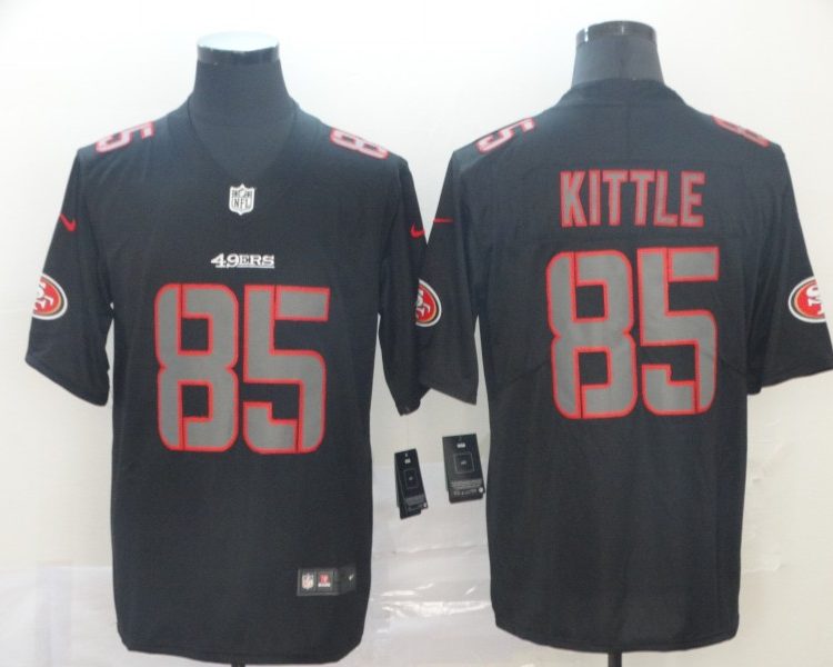 Men's San Francisco 49ers George Kittle #85 Black Alternate Jersey