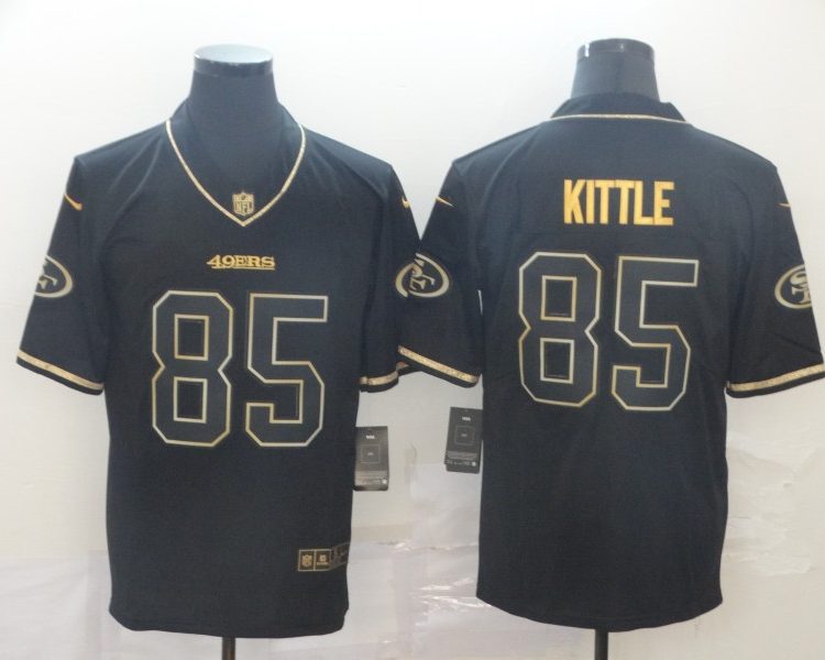 Men's San Francisco 49ers George Kittle #85 Black Alternate Jersey