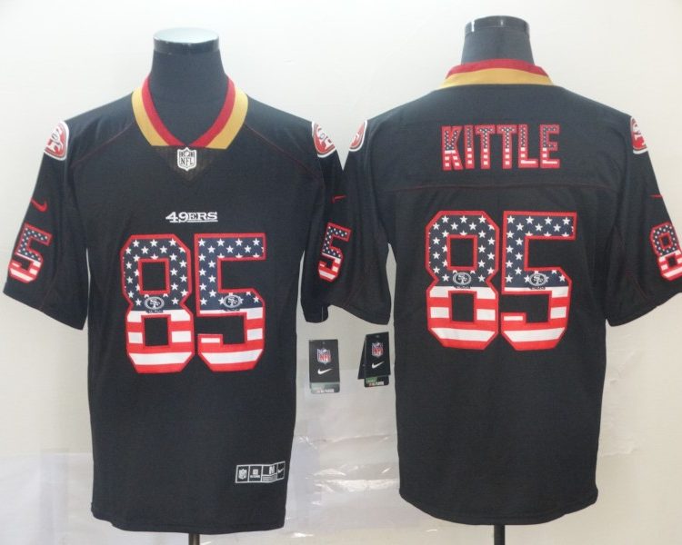 Men's San Francisco 49ers George Kittle #85 Black Jersey