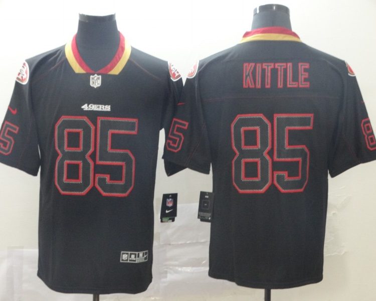 Men's San Francisco 49ers George Kittle #85 Black Jersey