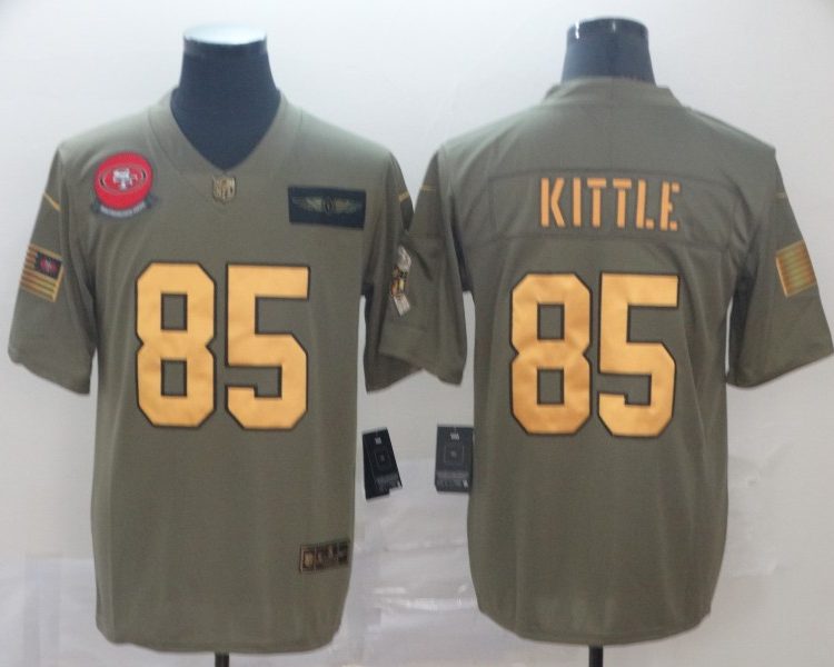 Men's San Francisco 49ers George Kittle #85 Brown Jersey