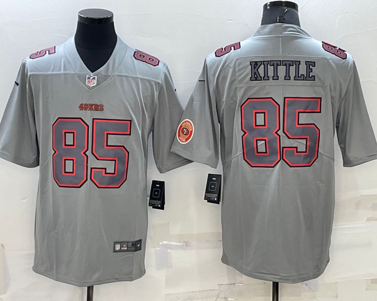 Men's San Francisco 49ers George Kittle #85 Gray Atmosphere Jersey