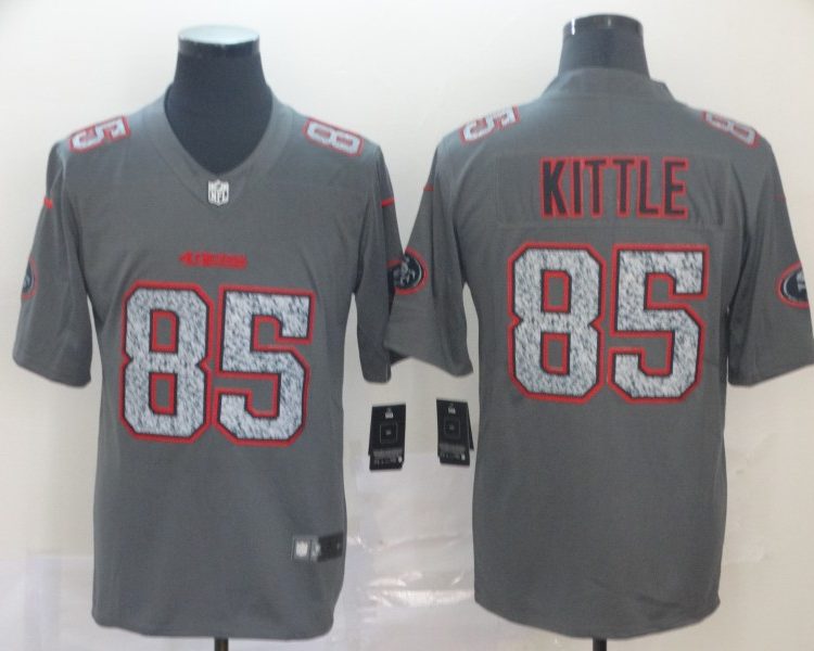 Men's San Francisco 49ers George Kittle #85 Gray Jersey