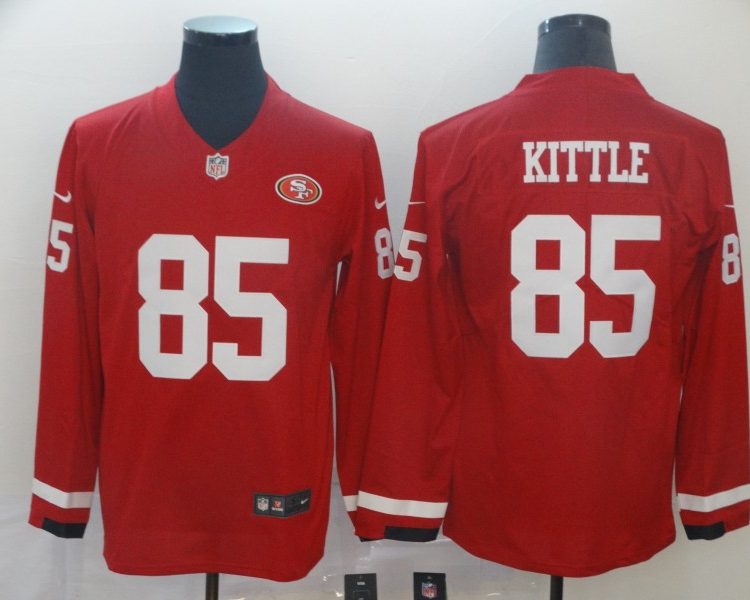 Men's San Francisco 49ers George Kittle #85 Red Authentic Jersey